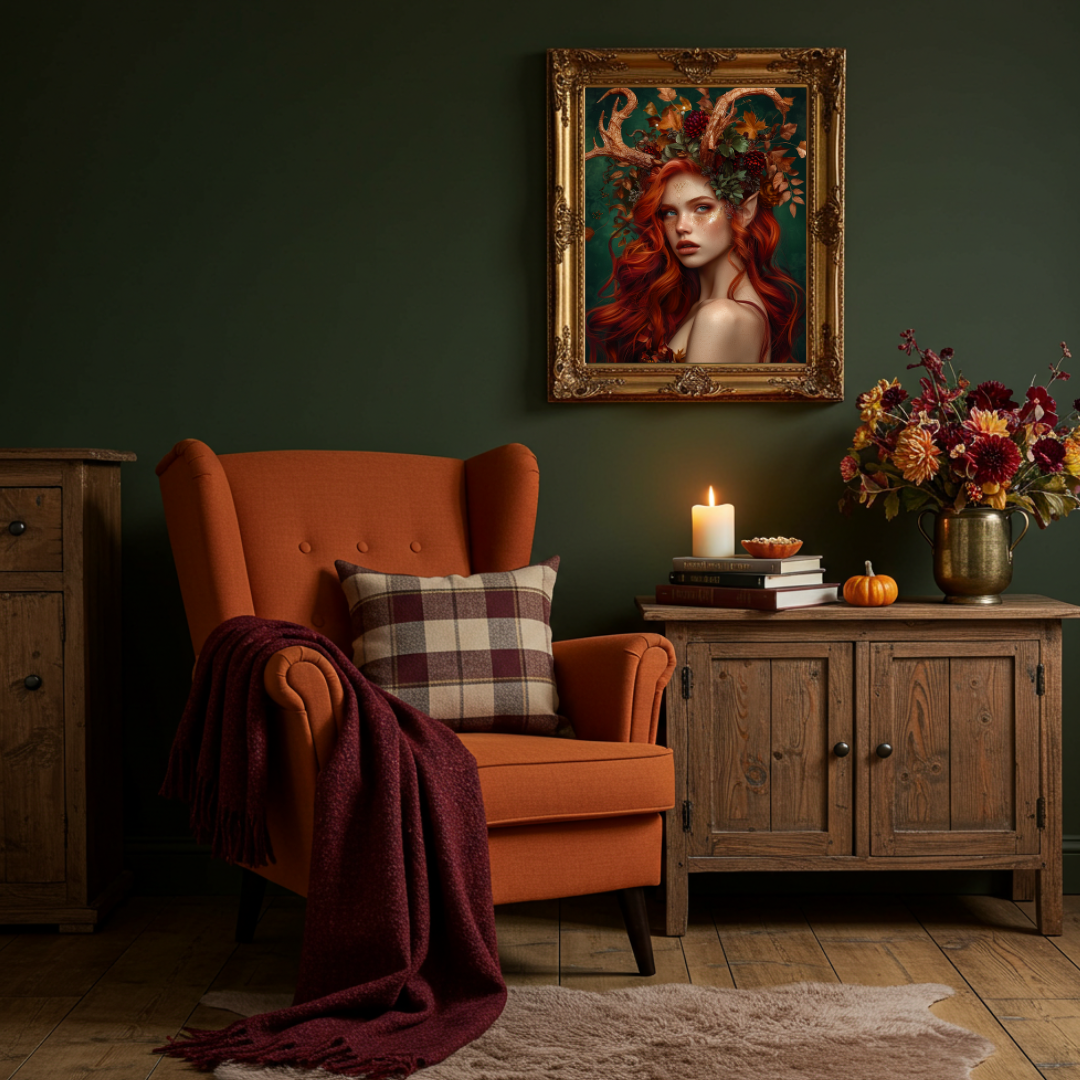 Faun’s Crown – Autumnal Myth & Folklore Wall Art