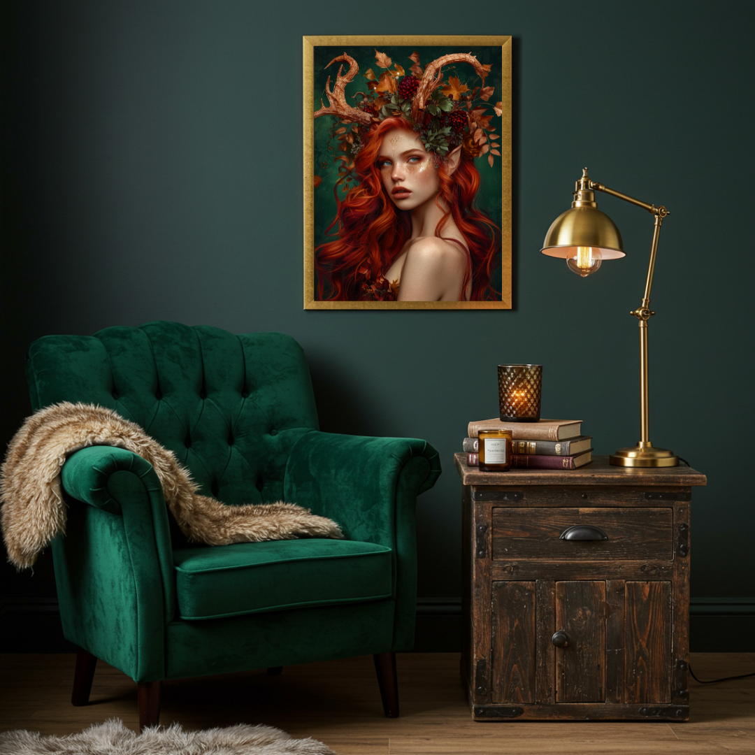 Faun’s Crown – Autumnal Myth & Folklore Wall Art