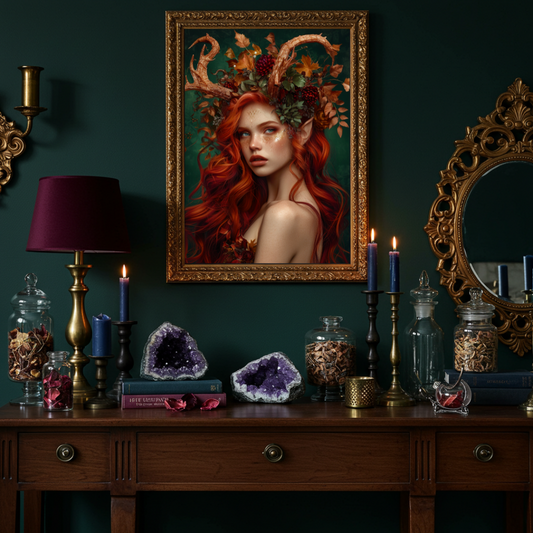 Faun’s Crown – Autumnal Myth & Folklore Wall Art