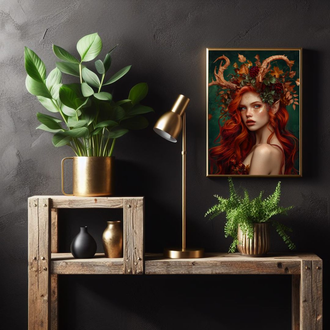 Faun’s Crown – Autumnal Myth & Folklore Wall Art