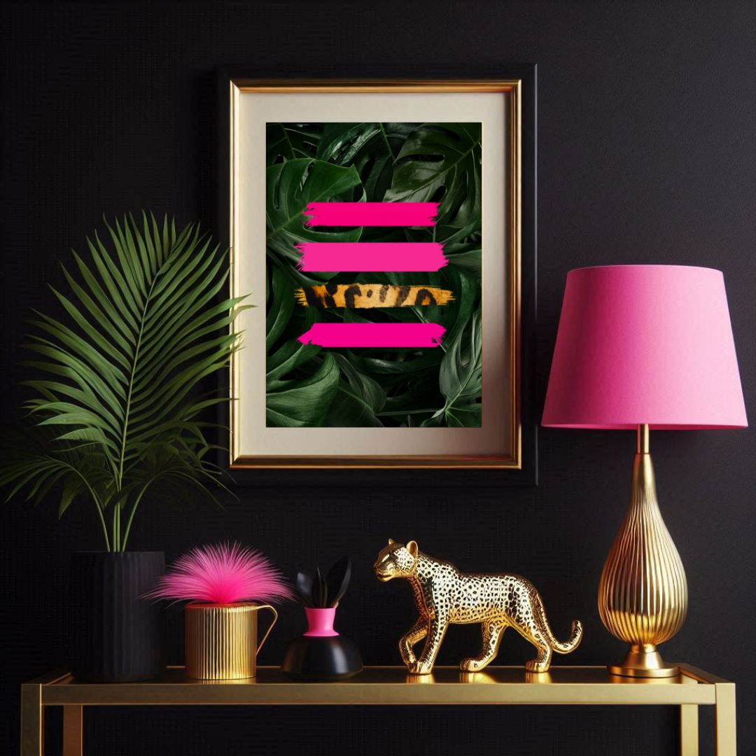 Jungle Luxe Leopard Print Wall Art