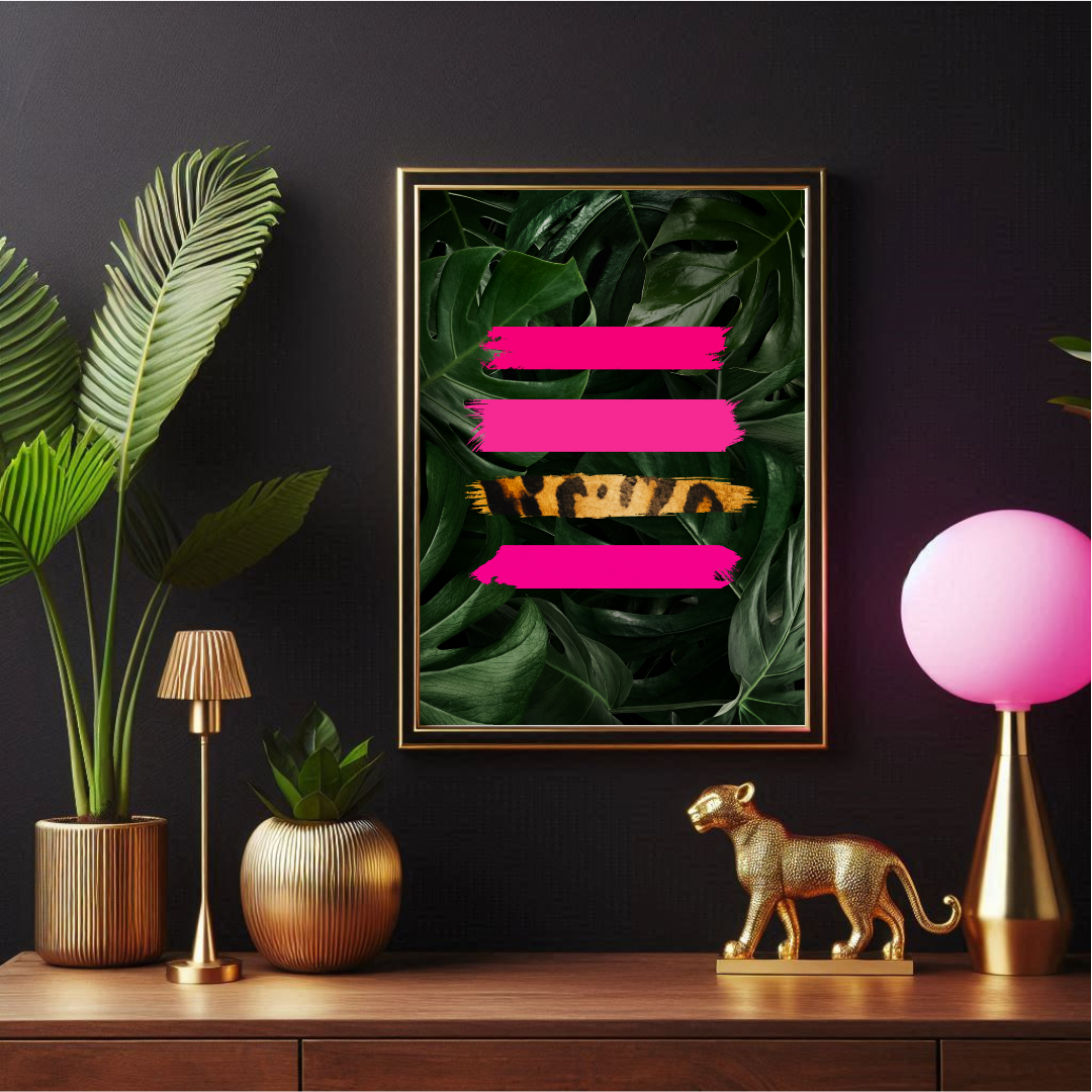 Jungle Luxe Leopard Print Wall Art