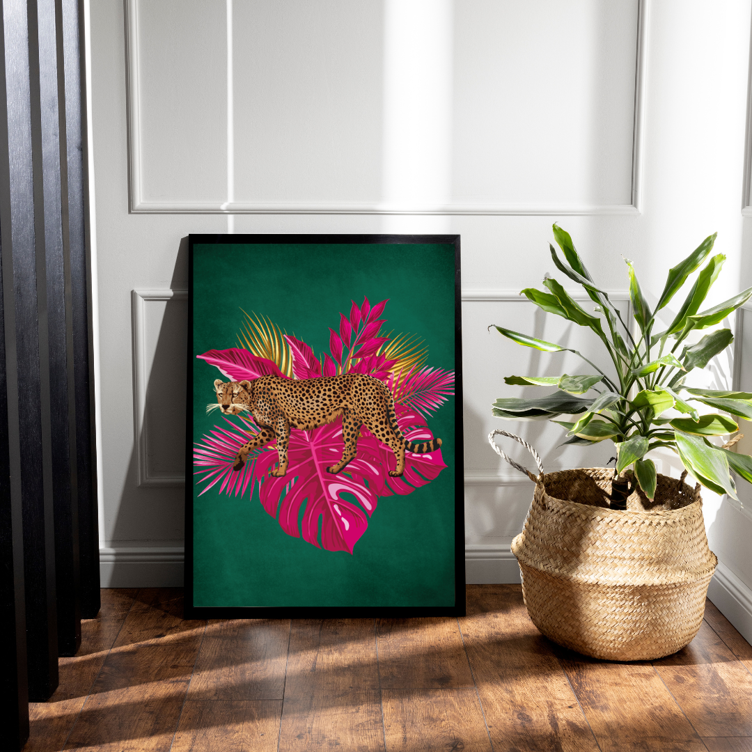 Emerald Green Leopard Print – Bold & Luxe Jungle Vibes