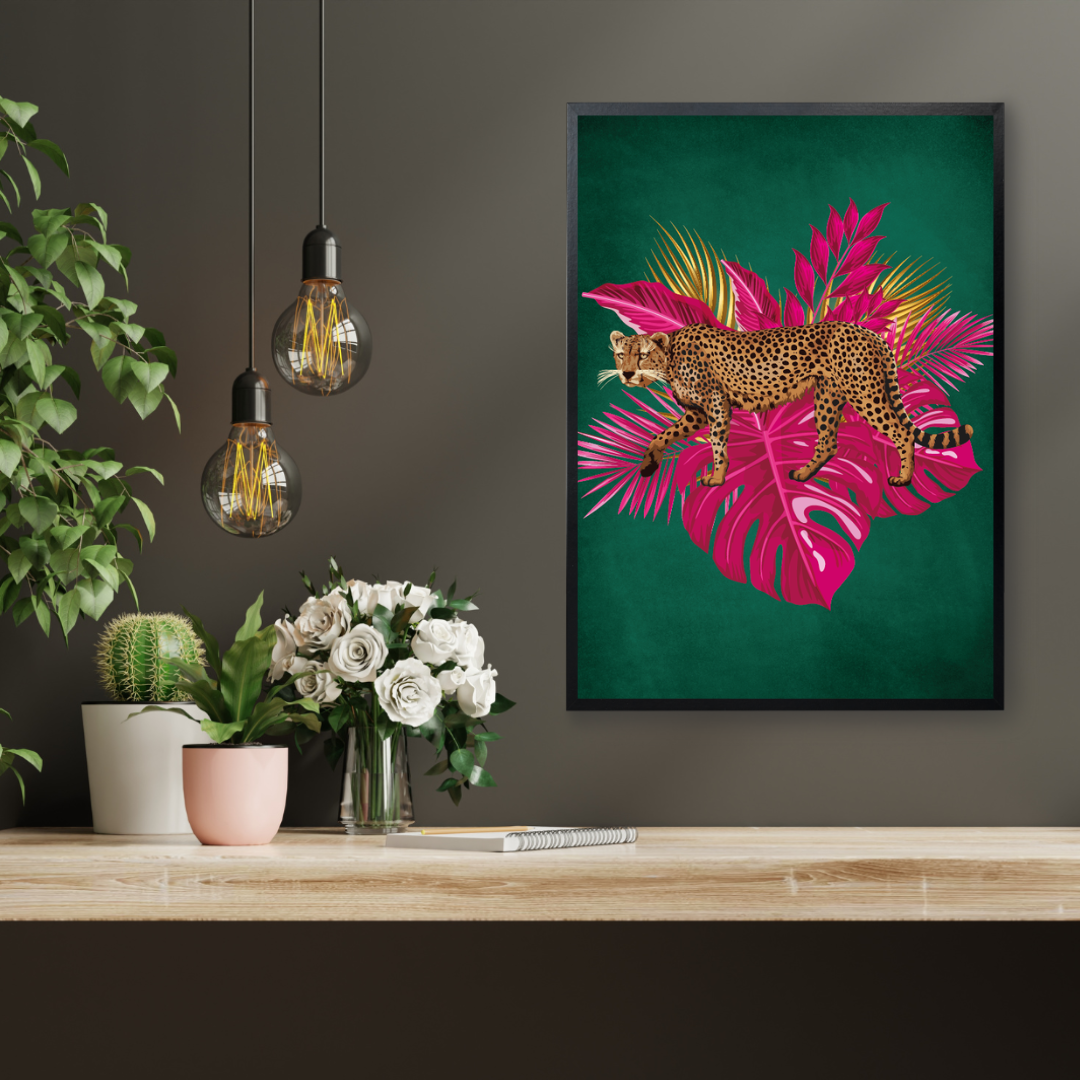 Emerald Green Leopard Print – Bold & Luxe Jungle Vibes