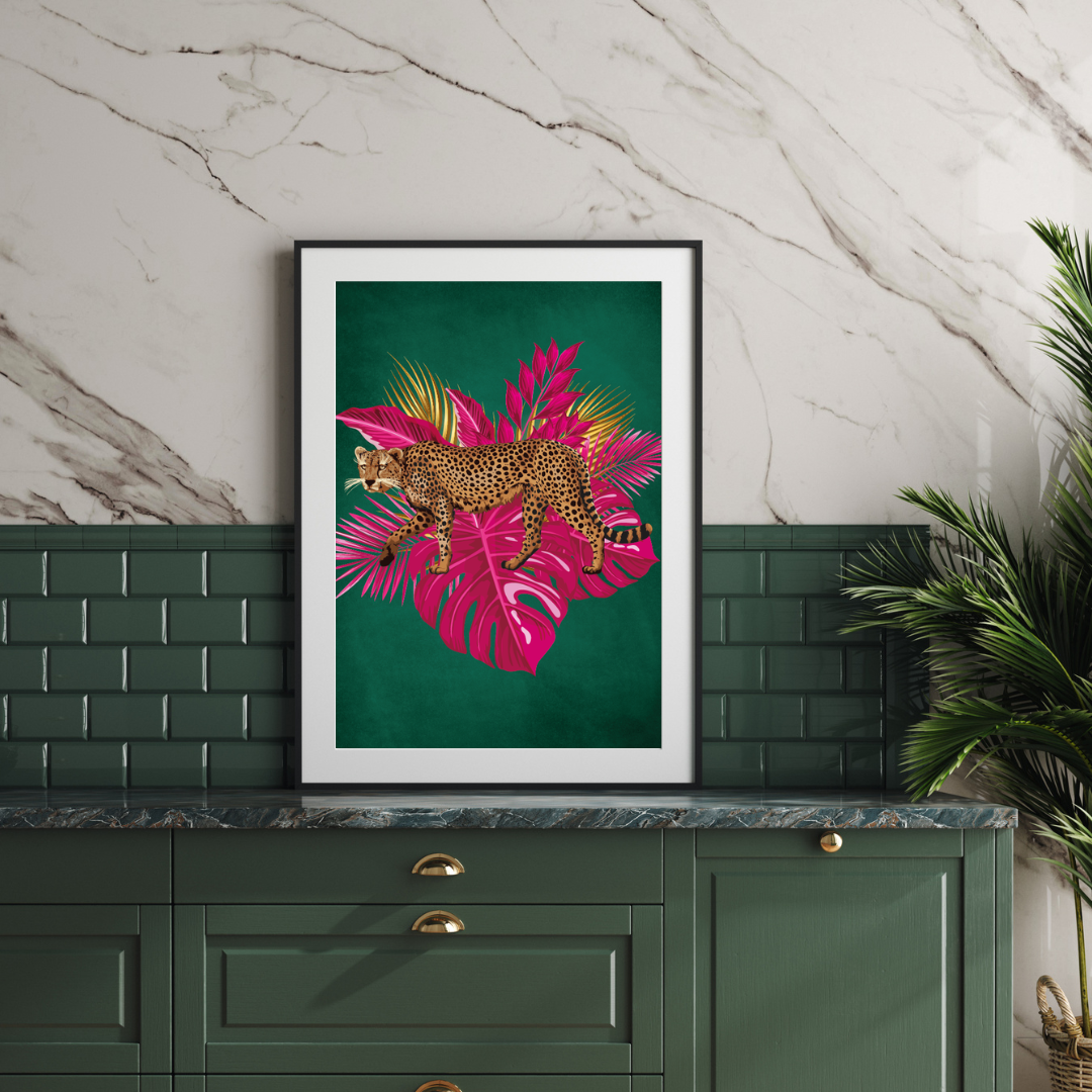 Emerald Green Leopard Print – Bold & Luxe Jungle Vibes