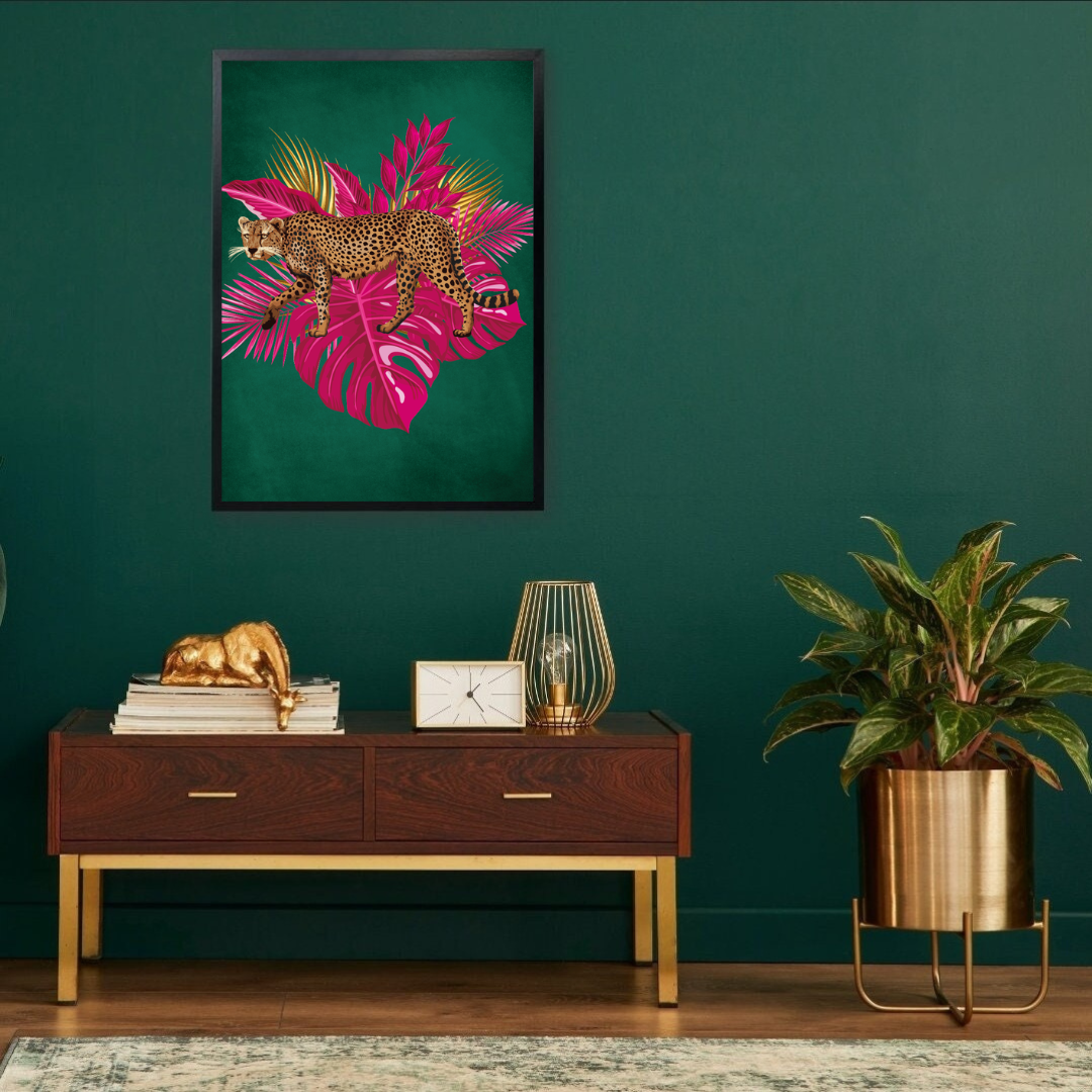 Emerald Green Leopard Print – Bold & Luxe Jungle Vibes