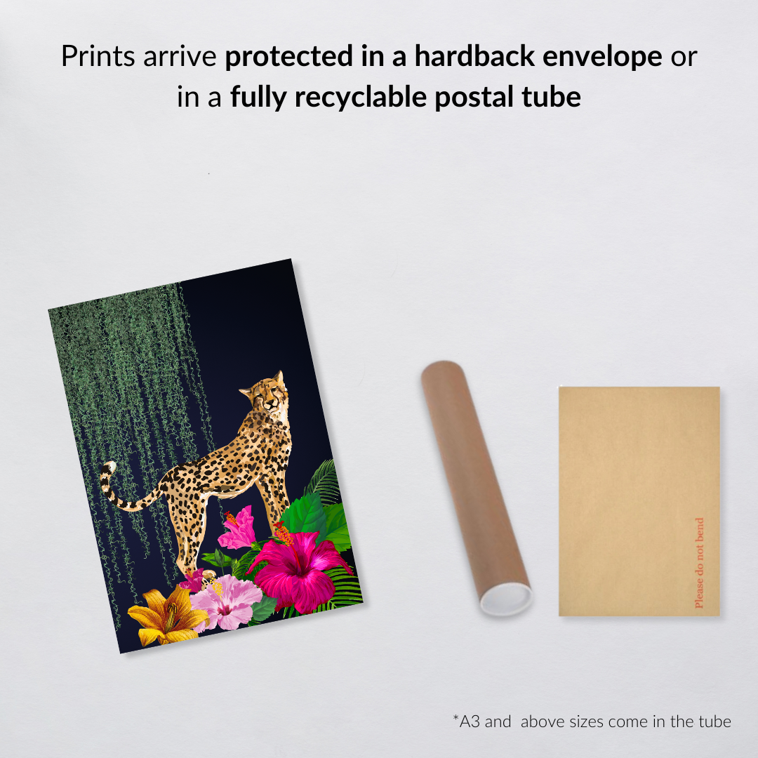 Jungle Luxe – Majestic Leopard Maximalist Wall Art