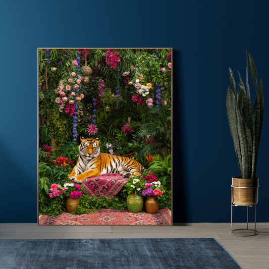 Majestic Jungle Tiger – Luxe Maximalist Print