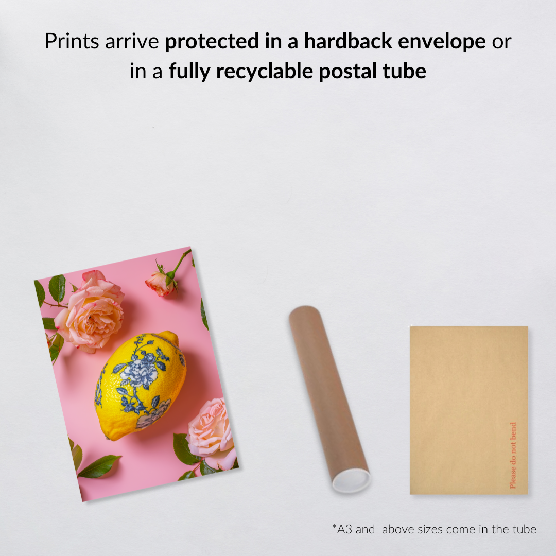 Chinoiserie Lemon – Maximalist Fruit & Floral Wall Art