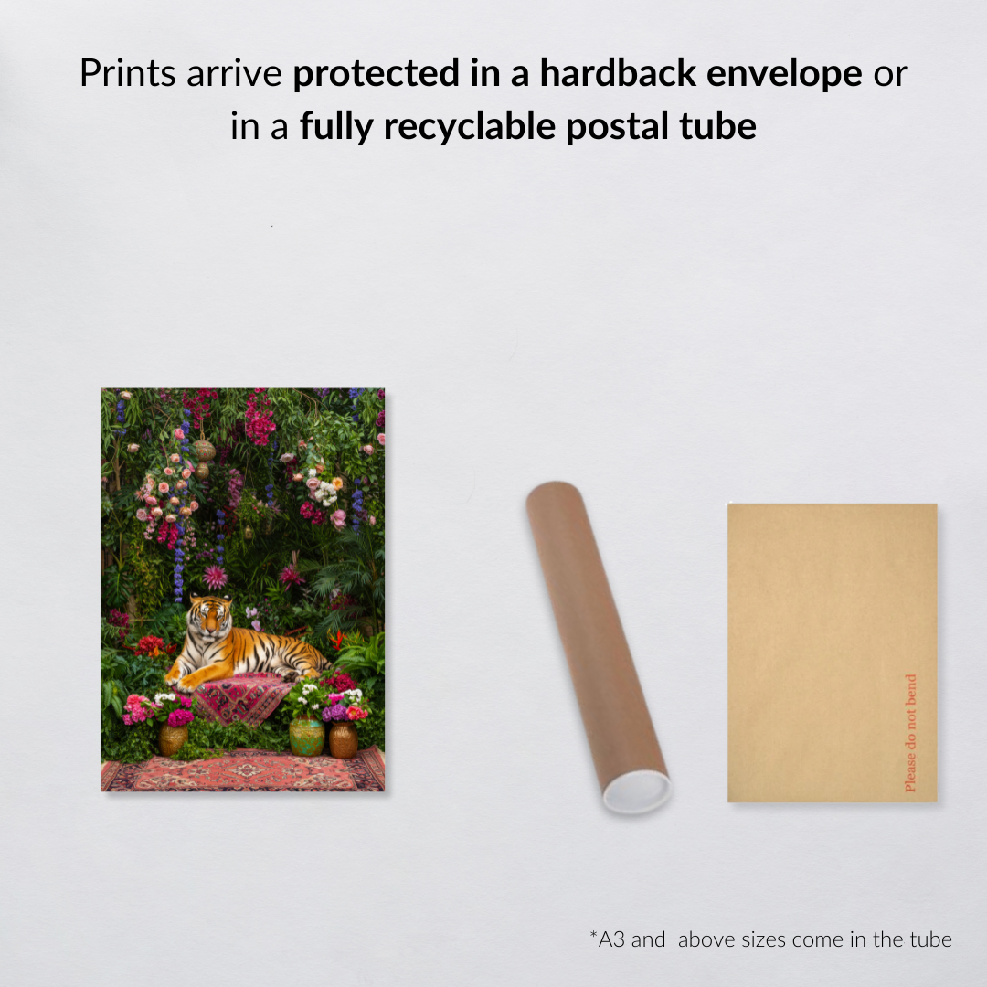 Majestic Jungle Tiger – Luxe Maximalist Print